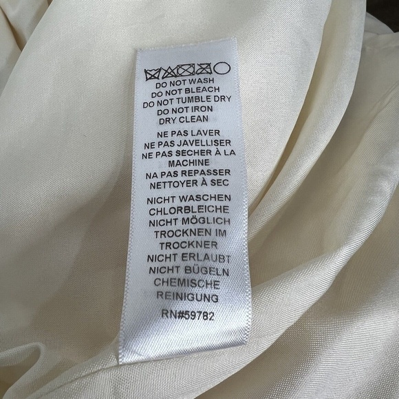 Adrianna Papell Women's Ivory Cream Lace Dress Sz 6 Empire Waist Baptism Wedding - Picture 10 of 10